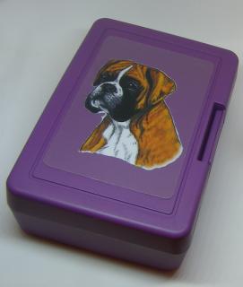 Boxer zlatý - plastový box (objem 0,9 l / 1,2 l)