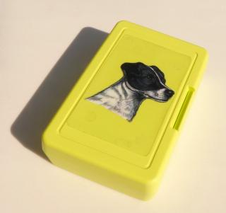 Jack Russel krátkosrstý - plastový box (objem 0,9 l / 1,2 l)