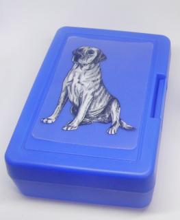 Labrador čb - plastový box  (objem 0,9 l / 1,2 l)