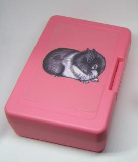 Plastový box - králík Teddy (objem 0,9 l / 1,2 l)
