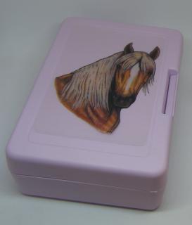 Plastový box - kůň Hafling (objem 0,9 l / 1,2 l)