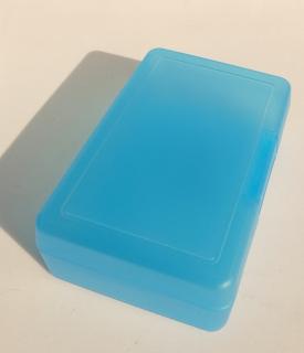 Plastový box modrý průhledný (objem 0,9 l )