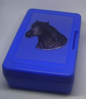 Plastový box - shetlandský pony (objem 0,9 l / 1,2 l)
