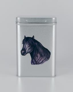 Plechová dóza - Shetland pony (objem 1,5 l)