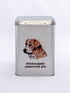 Plechová dóza  - středoasiat potisk (objem 1,5 l)