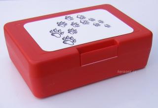 Stopy tlapek - plastový box (objem 0,9 l / 1,2 l)