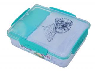 Svačinový box Sistema - knírač čb (objem 975 ml)