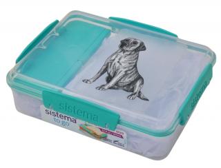 Svačinový box Sistema - labrador čb (objem 975 ml)