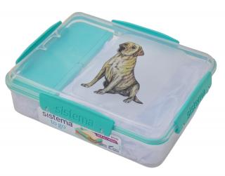 Svačinový box Sistema - labrador žlutý (objem 975 ml)