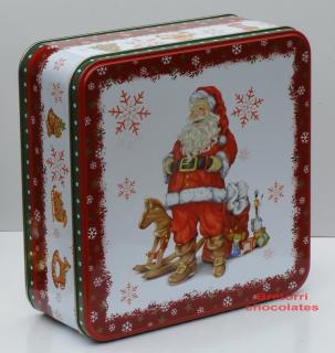 Vánoční dóza - Santa s dárky (objem 2,5 l)