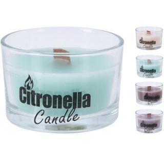 Citronella Candle vonná svíčka s dřevěným knotem 80 g