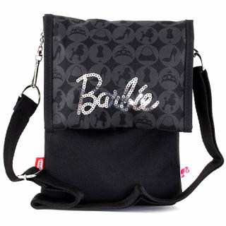 Dívčí kabelka přes rameno Barbie (Černá se stříbrnými flitry)