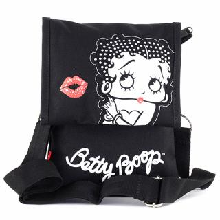 Dívčí kabelka přes rameno Betty Boop (Černá s kamínky)