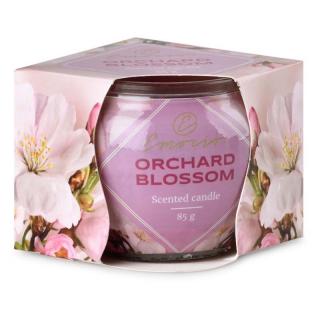 Emocio vonná svíčka ve skle s dekorem Orchard Blossom (Květina sadu)