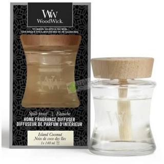 Woodwick domácí aroma difuzér s víčkem Island Coconut