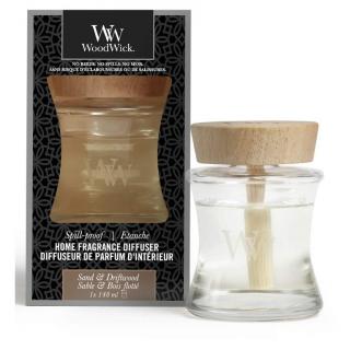 Woodwick domácí aroma difuzér s víčkem Sand  Driftwood (Písek a naplavené dřevo)