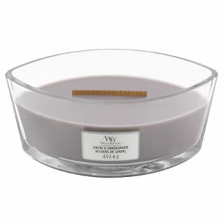 WoodWick lodička vonná svíčka Sueded Sandalwood 454 g