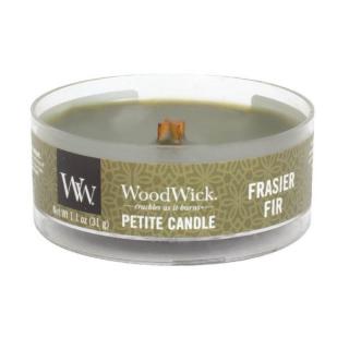 Woodwick Petite drobná svíčka 31 g Frasier Fir (Fraserova jedle)