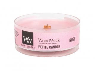 Woodwick Petite drobná svíčka 31 g Rose (Růže)