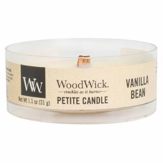 Woodwick Petite drobná svíčka 31 g Vanilla Bean (Vanilka)