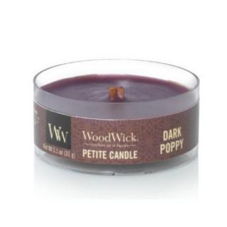 Woodwick Petite drobná svíčka 31g Dark Poppy (Tmavý mák)