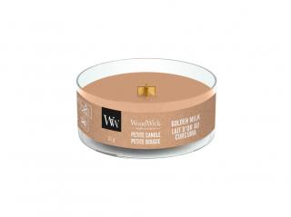 Woodwick Petite drobná svíčka 31g Golden milk (Zlaté mléko)