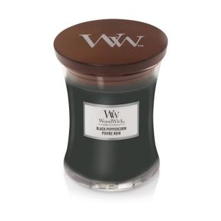 WoodWick střední vonná svíčka Black Peppercorn (Černý pepř)