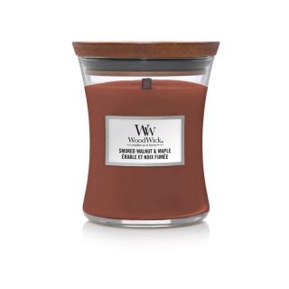 Woodwick střední vonná svíčka Smoked Walnut  Maplea javor