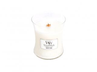 WoodWick svíčka oválná váza 275 g Bílý teak (White Teak)