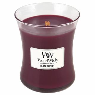 WoodWick svíčka oválná váza 275 g Černá třešeň (Black cherry)
