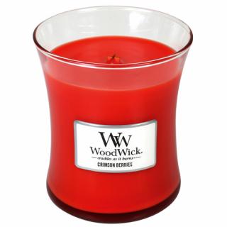 WoodWick svíčka oválná váza 275 g Červená jeřabina (Crimson berries)