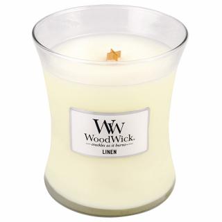WoodWick svíčka oválná váza 275 g Čisté prádlo (Linen)