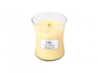 WoodWick svíčka oválná váza 275 g Citronová tráva a lilie (Lemongrass  Lily)