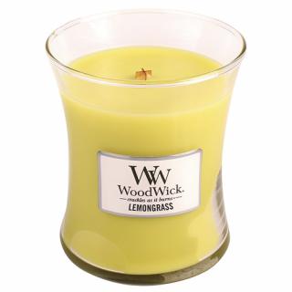 WoodWick svíčka oválná váza 275 g Citrónová tráva (Lemongrass)
