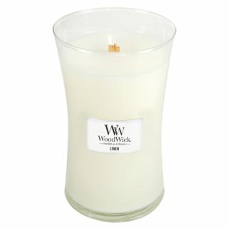WoodWick svíčka oválná váza 609 g Čisté prádlo (Linen)
