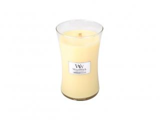 WoodWick svíčka oválná váza 609 g Citronová tráva a lilie (Lemongrass and Lily )