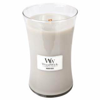 WoodWick svíčka oválná váza 609 g Hřejivá vlna  (Warm Wool)
