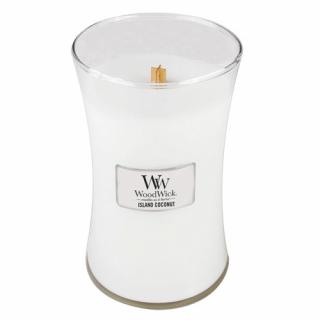 WoodWick svíčka oválná váza 609 g Kokosový ostrov (Island coconut)