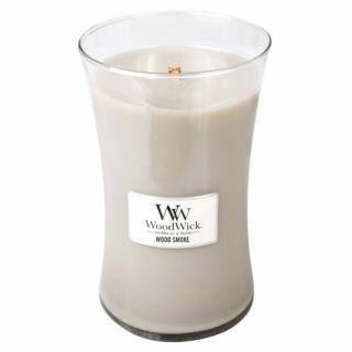 WoodWick svíčka oválná váza 609 g Kouř z cedrového dřeva (Wood smoke)