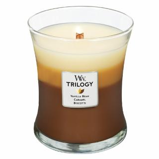 WoodWick svíčka oválná váza Trilogy 275 g Dezert v kavárně (Cafe Sweets)
