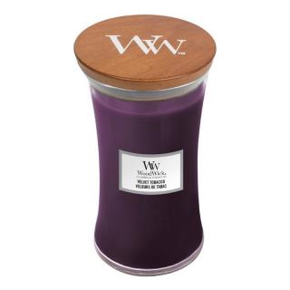 WoodWick vonná svíčka velká Velvet Tobacco (Sametový tabák)