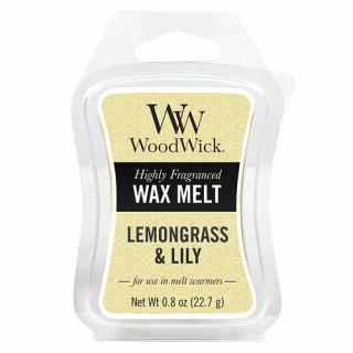 WoodWick vonný vosk 22 g Citronová tráva a lilie (Lemongrass and Lily)