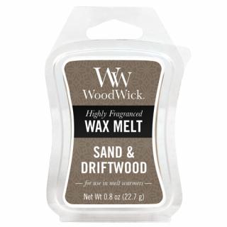 WoodWick vonný vosk 22 g Písek a naplavené dřevo (Sand and Driftwood)