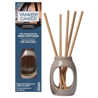 Yankee Candle aroma diffuser vonné tyčinky Black Coconut (Pre-Fragranced Černý kokos)