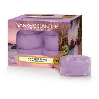 Yankee Candle čajové svíčky 12 ks Bora Bora Shores (Pobřeží Bora Bora)