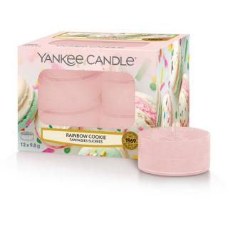 Yankee Candle čajové svíčky 12 ks Rainbow Cookie (Duhové makronky)