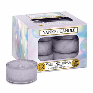 Yankee Candle čajové svíčky 12 ks Sladká nic (Sweet Nothings)