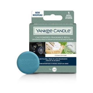 Yankee Candle Clean Cotton náhradní náplň pro vonný difuzér do autozásuvky (Čistá bavlna)
