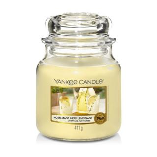 Yankee Candle střední svíčka classic Homemade Herb Lemonade 411g