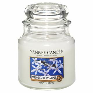 Yankee Candle svíčka Classic střední Půlnoční jasmín (Midnight Jasmine)